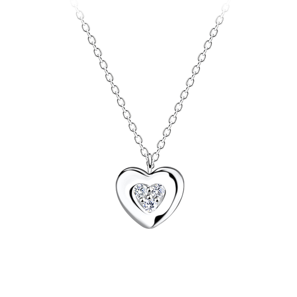 Wholesale Silver Heart Necklace