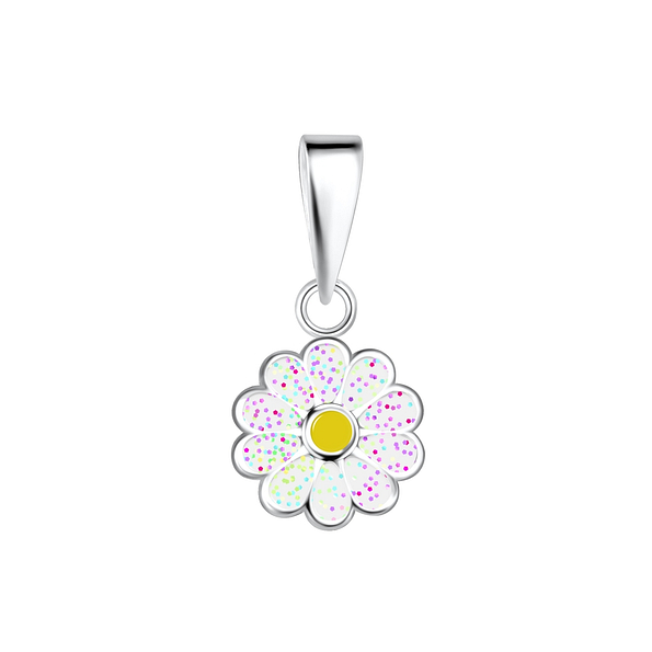 Wholesale Silver Daisy Flower Pendant