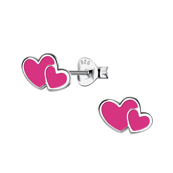 Wholesale Silver Heart Stud Earrings