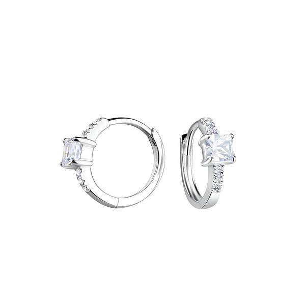 Wholesale 10mm Silver Huggie Earrings