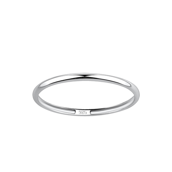 Wholesale 1.5mm Band Silver Ring