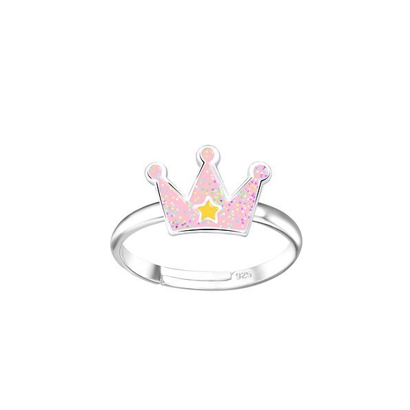 Wholesale Silver Crown Adjustable Ring