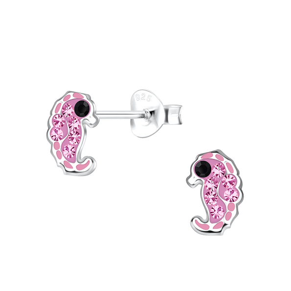 Wholesale Silver Seahorse Stud Earrings