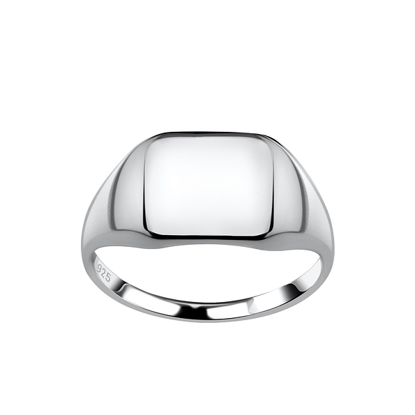Wholesale Silver Rectangle Signet Ring