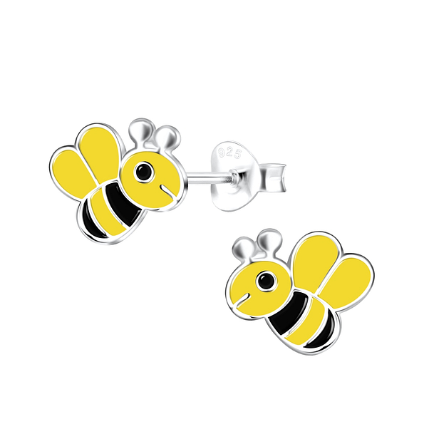 Wholesale Silver Bee Stud Earrings