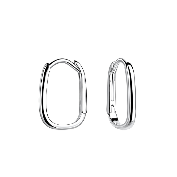 Wholesale 14mm Silver Huggie Earrings