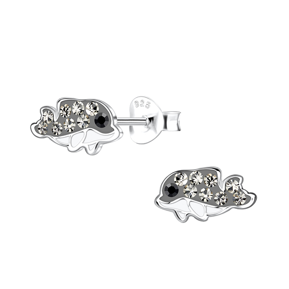 Wholesale Silver Dolphin Stud Earrings