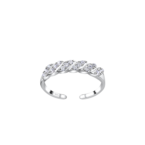 Wholesale Silver Braid Toe Ring