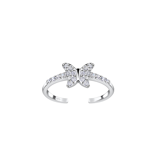 Wholesale Silver Butterfly Toe Ring