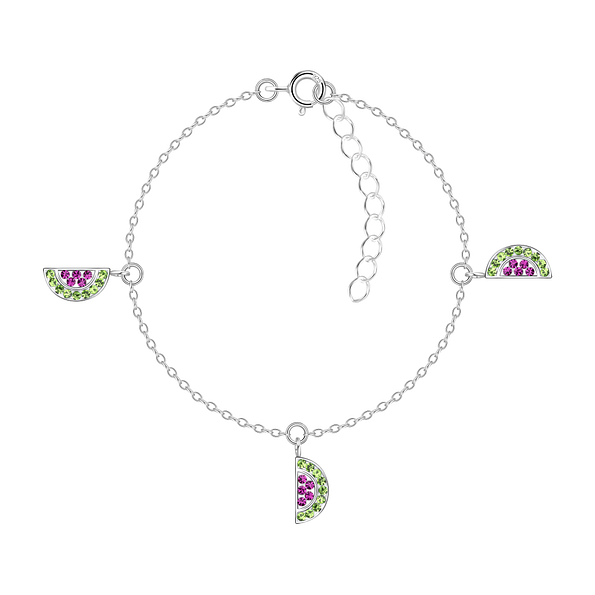 Wholesale Silver Watermelon Bracelet