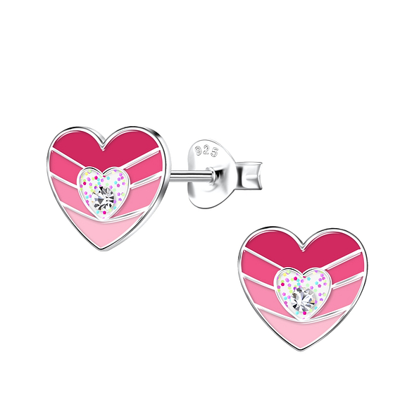 Wholesale Silver Heart Stud Earrings