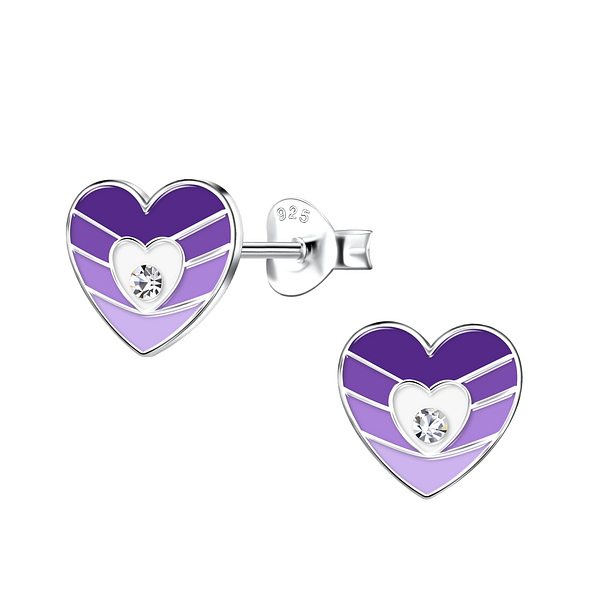 Wholesale Silver Heart Stud Earrings