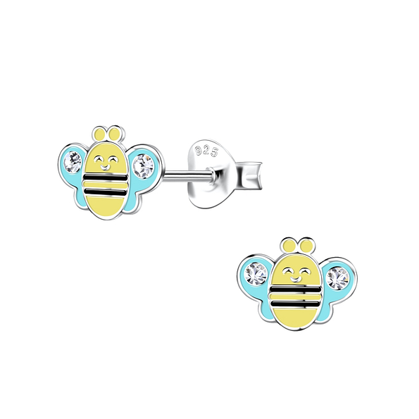 Wholesale Silver Bee Stud Earrings