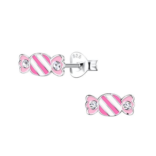 Wholesale Silver Candy Stud Earrings