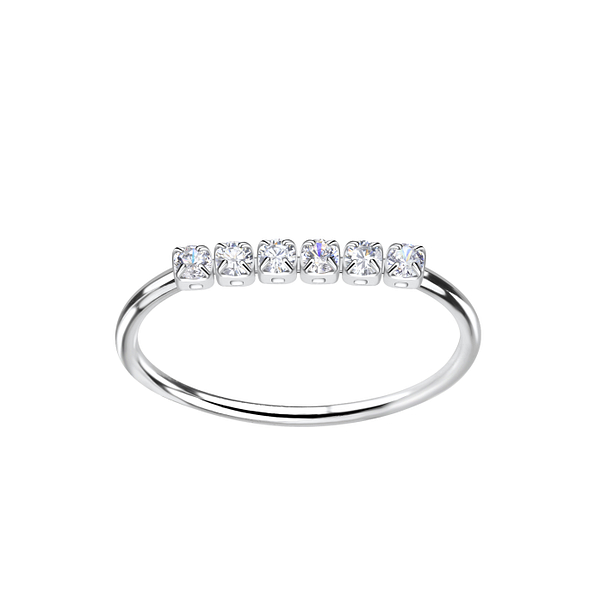 Wholesale Silver Tennis Bar Ring