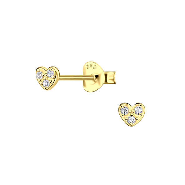 Wholesale Silver Heart Stud Earrings