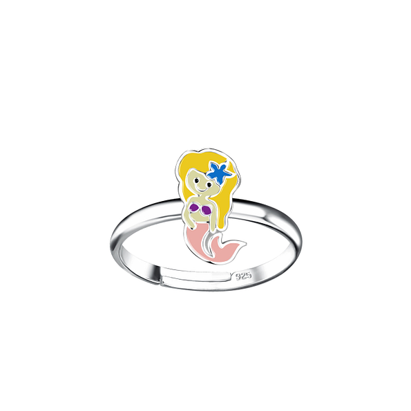 Wholesale Silver Mermaid Adjustable Ring