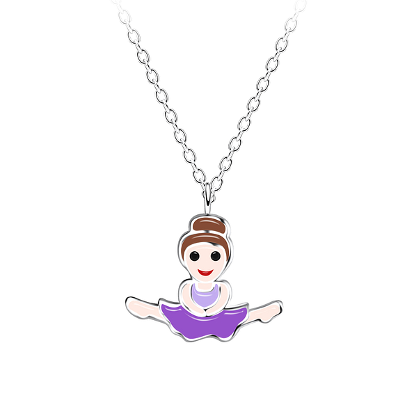 Wholesale Silver Ballerina Necklace