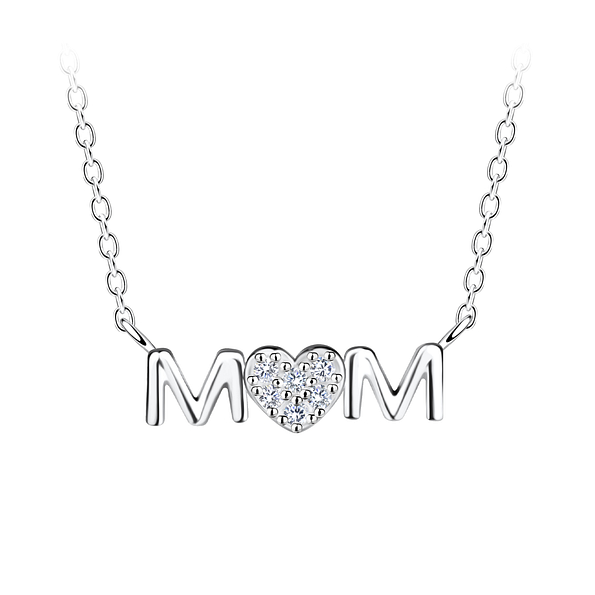 Wholesale Silver Mom Necklace