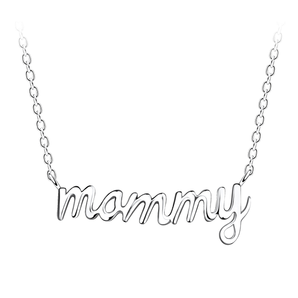 Wholesale Silver Mommy Necklace