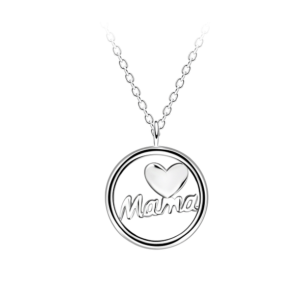 Wholesale Silver Mama Necklace