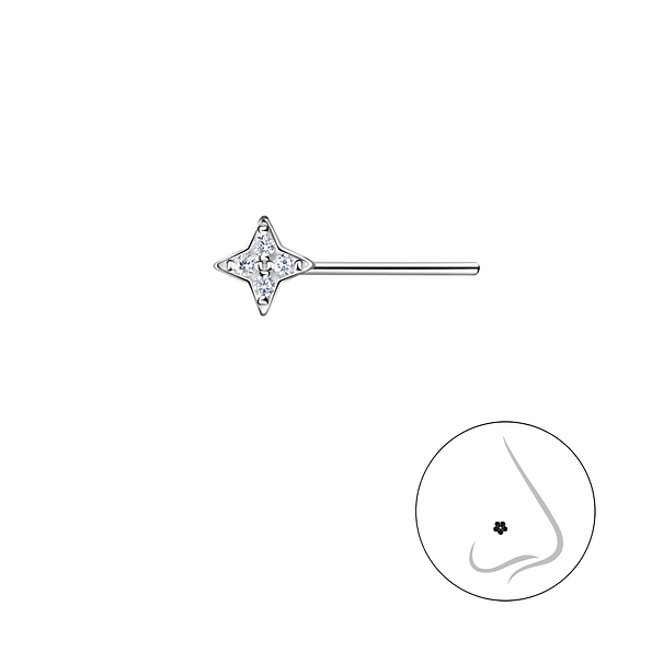 Wholesale Silver Star Nose Stud