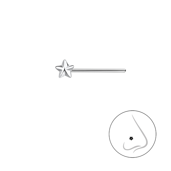 Wholesale Silver Star Nose Stud