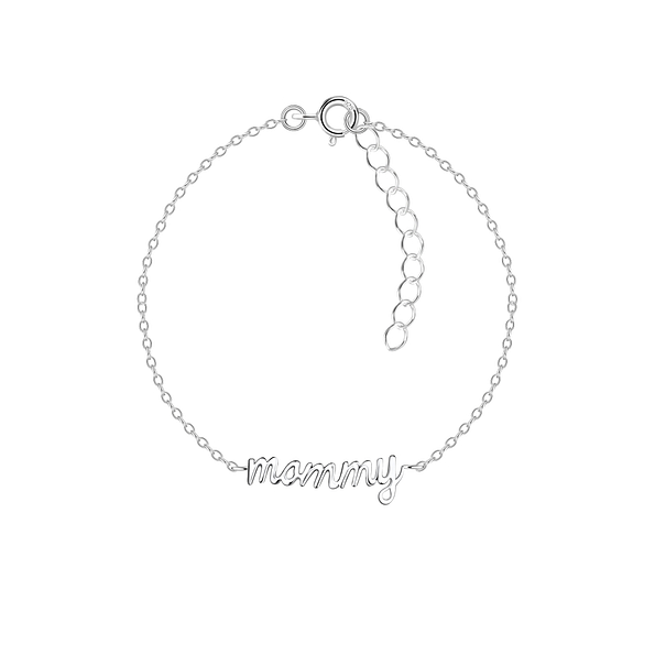 Wholesale Silver Mommy Bracelet