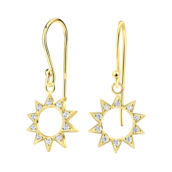 Wholesale Silver Sun Earrings