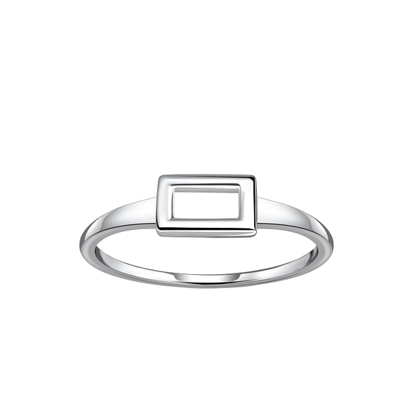 Wholesale Silver Rectangle Ring