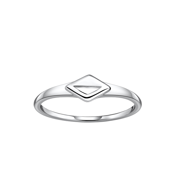 Wholesale Silver Diamond Shaped Ring