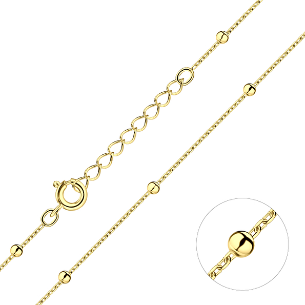 Wholesale 45cm Silver Satellite Chain with Extension