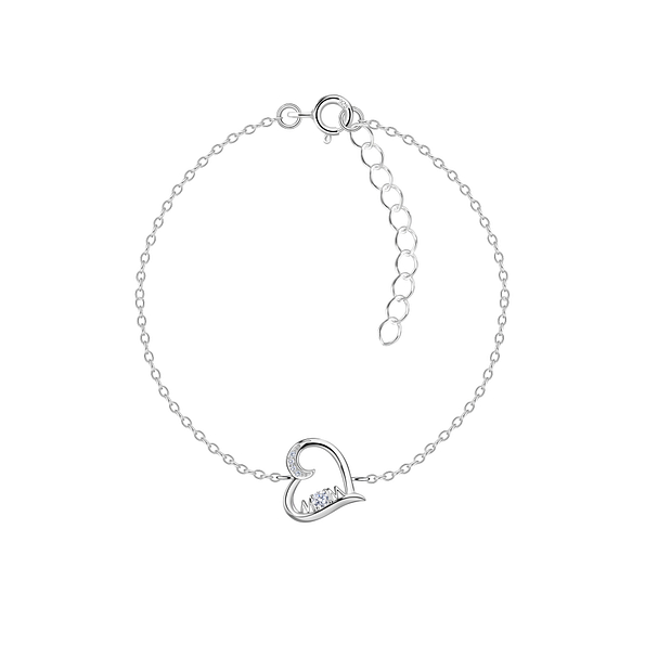 Wholesale Silver Heart Bracelet