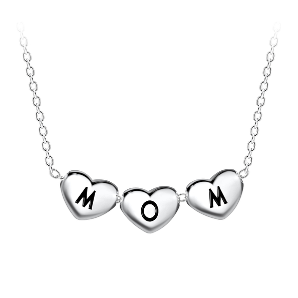 Wholesale Silver Mom Necklace