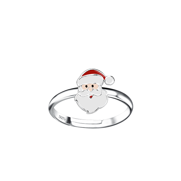 Wholesale Silver Santa Adjustable Ring