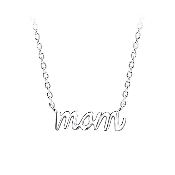 Wholesale Silver Mom Necklace