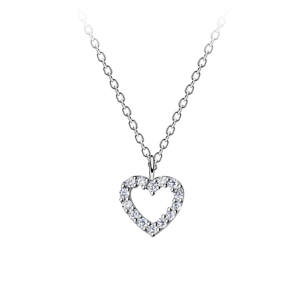 Wholesale Silver Heart Necklace