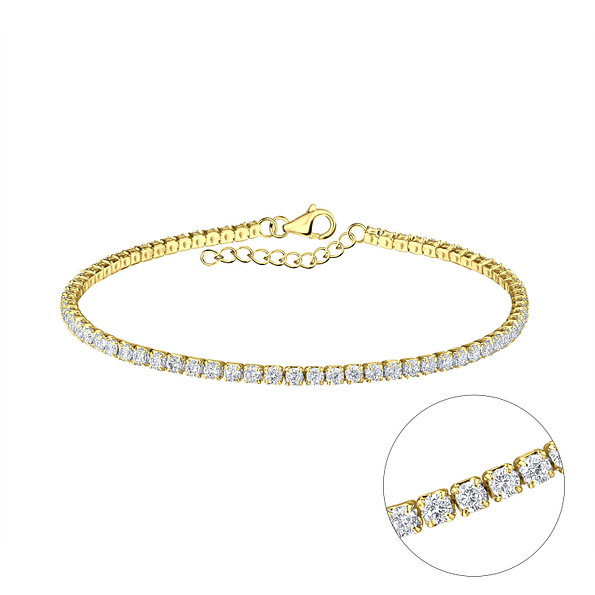 Wholesale 18cm Silver Tennis Bracelet