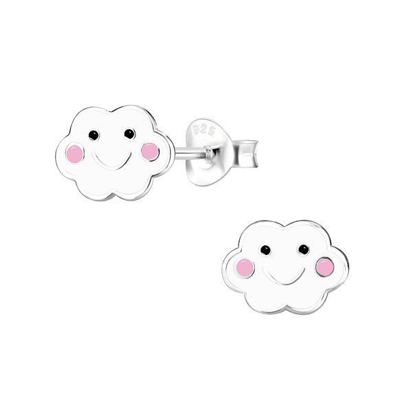Wholesale Silver Cloud Stud Earrings