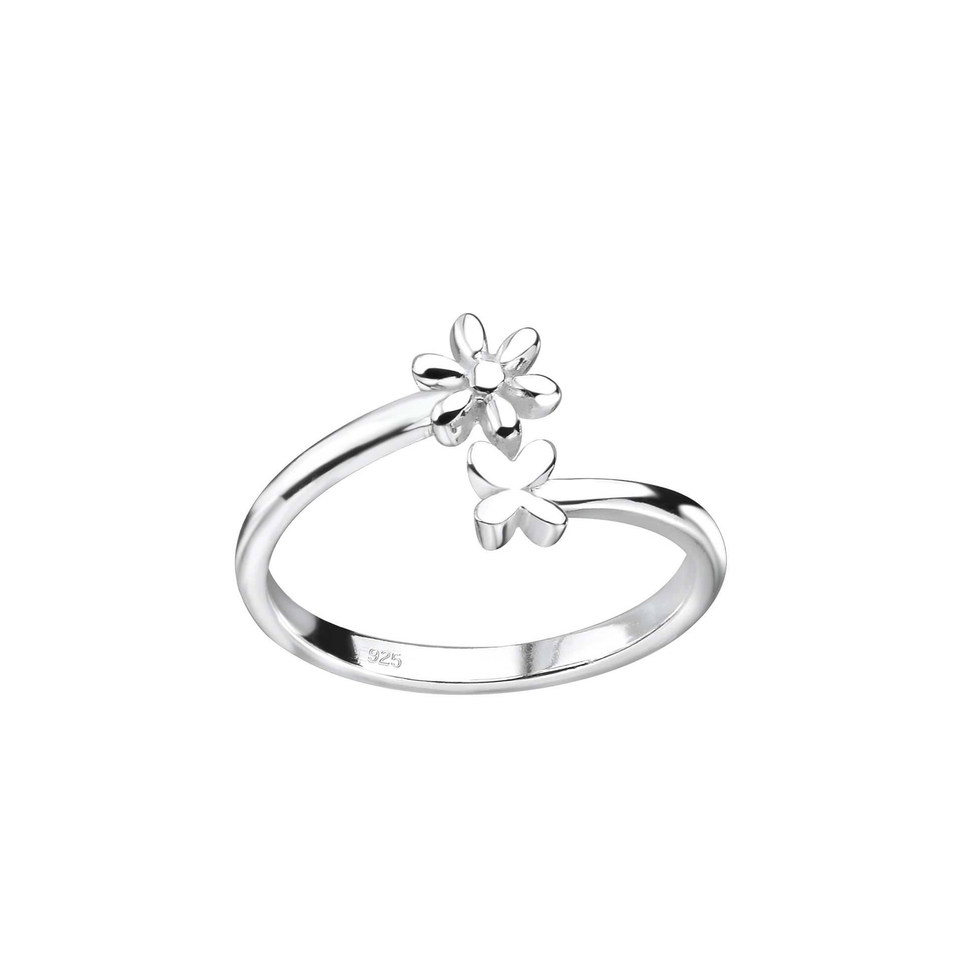 Cute Butterfly 925 Silver Platinum Finish Bracelet for Girls