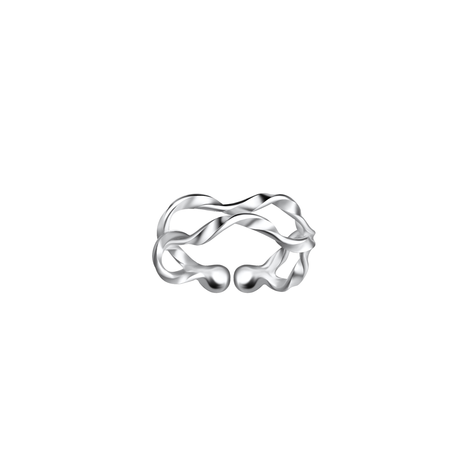 2022福袋】 ELLIPSE SWAY EAR CUFF - PURE SILVER 999 | www.barkat.tv