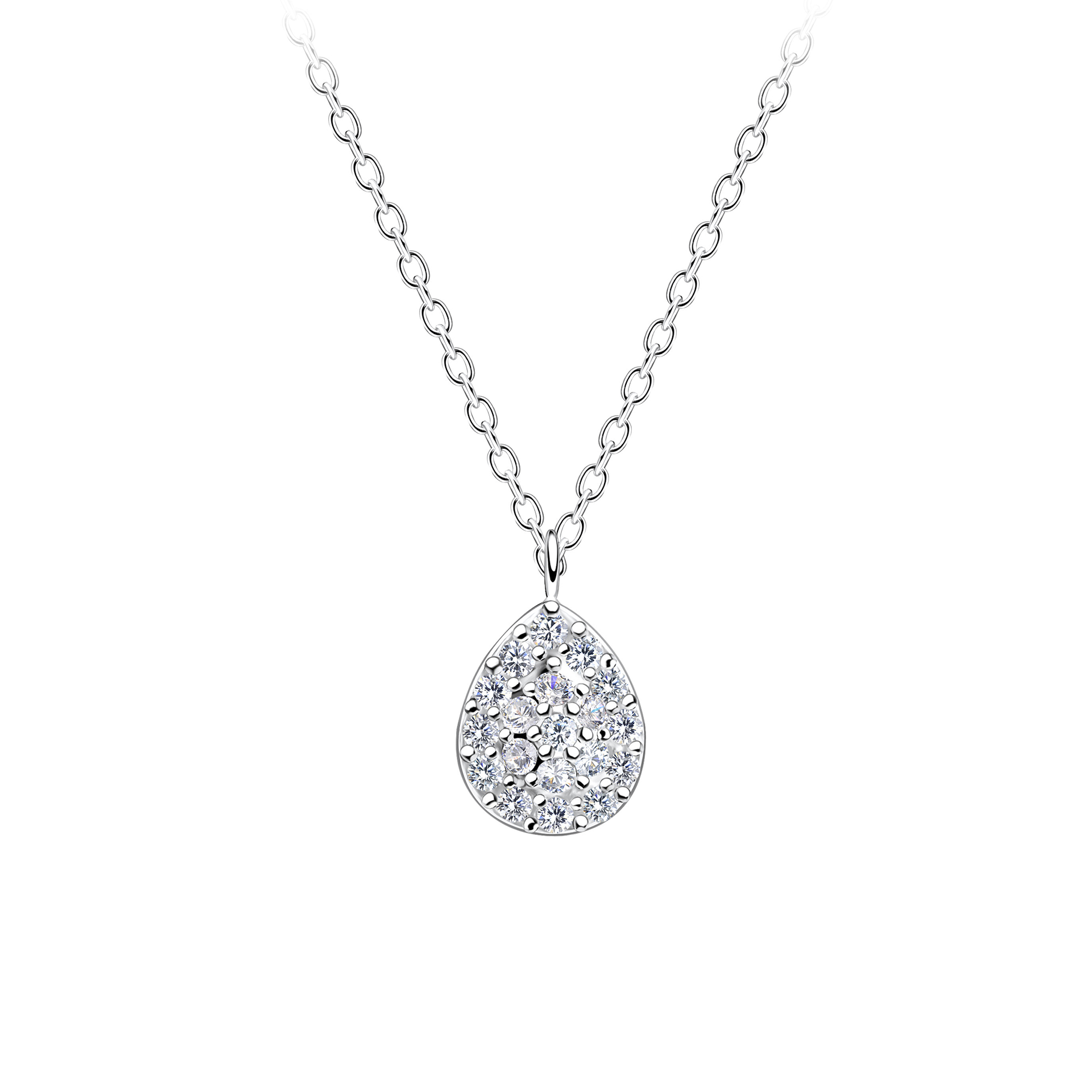 Thérèse silver drop necklace main image 1