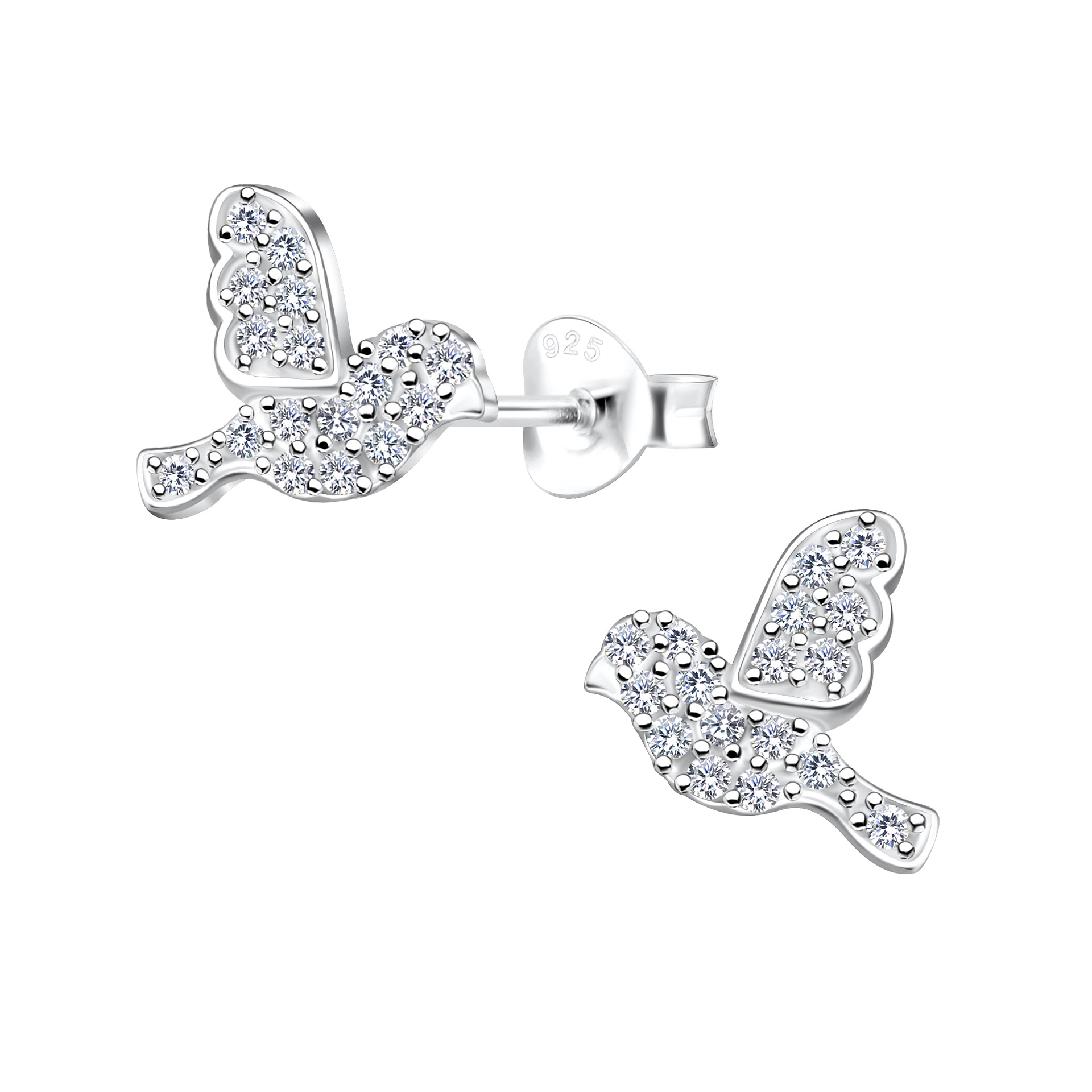 Multicolor - Avira Wooden Beads Earrings with German Silver Birds