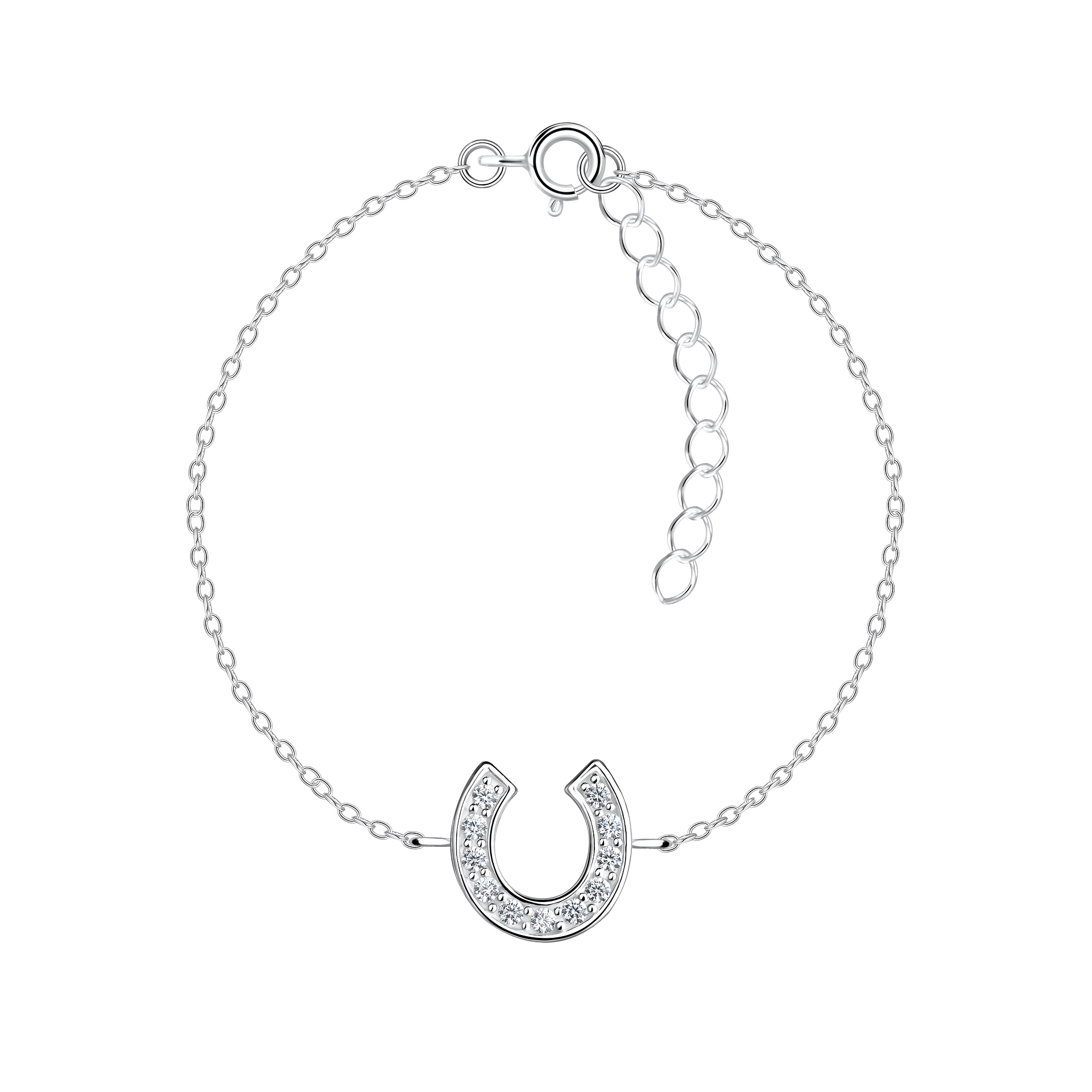 Corrina Horseshoe Pave Bracelet
