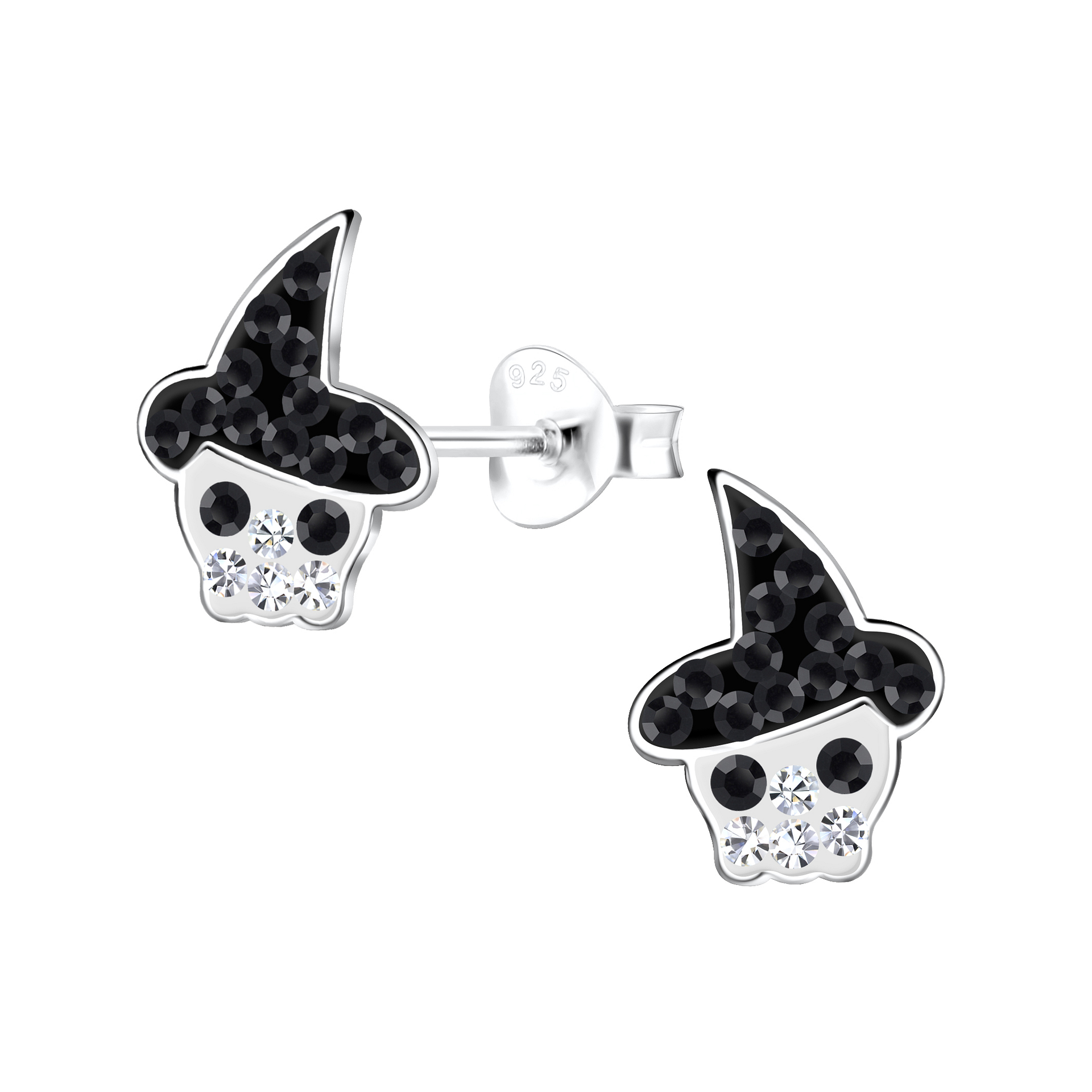 Regalo di Halloween 925 gioielli in argento Sterling spettrale opale nero fantas