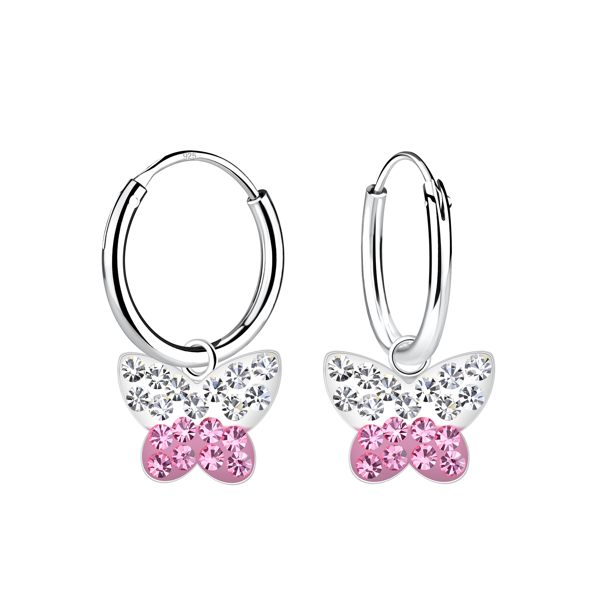 Childrens silver hot sale hoop earrings