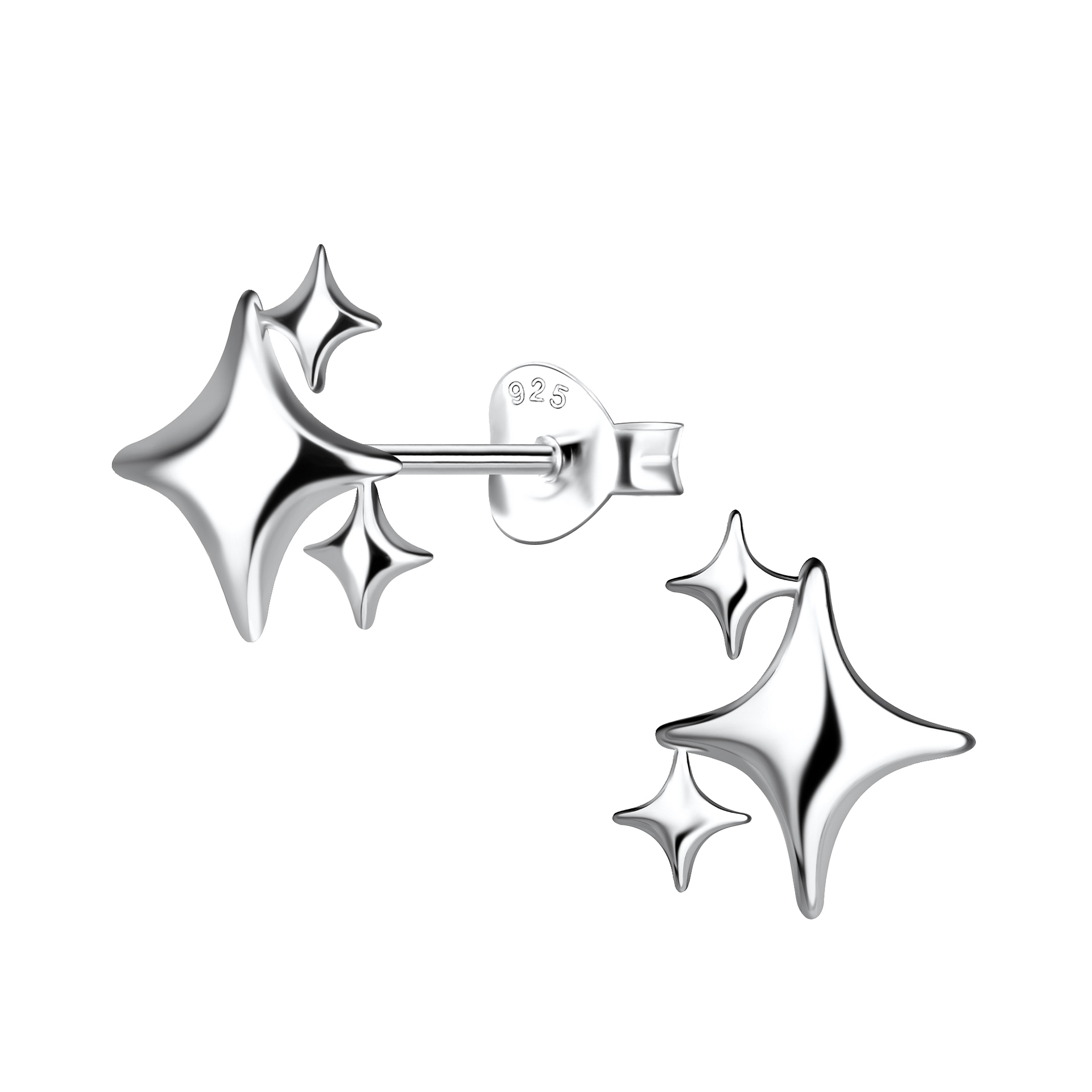 Silver Plated Stud Earrings