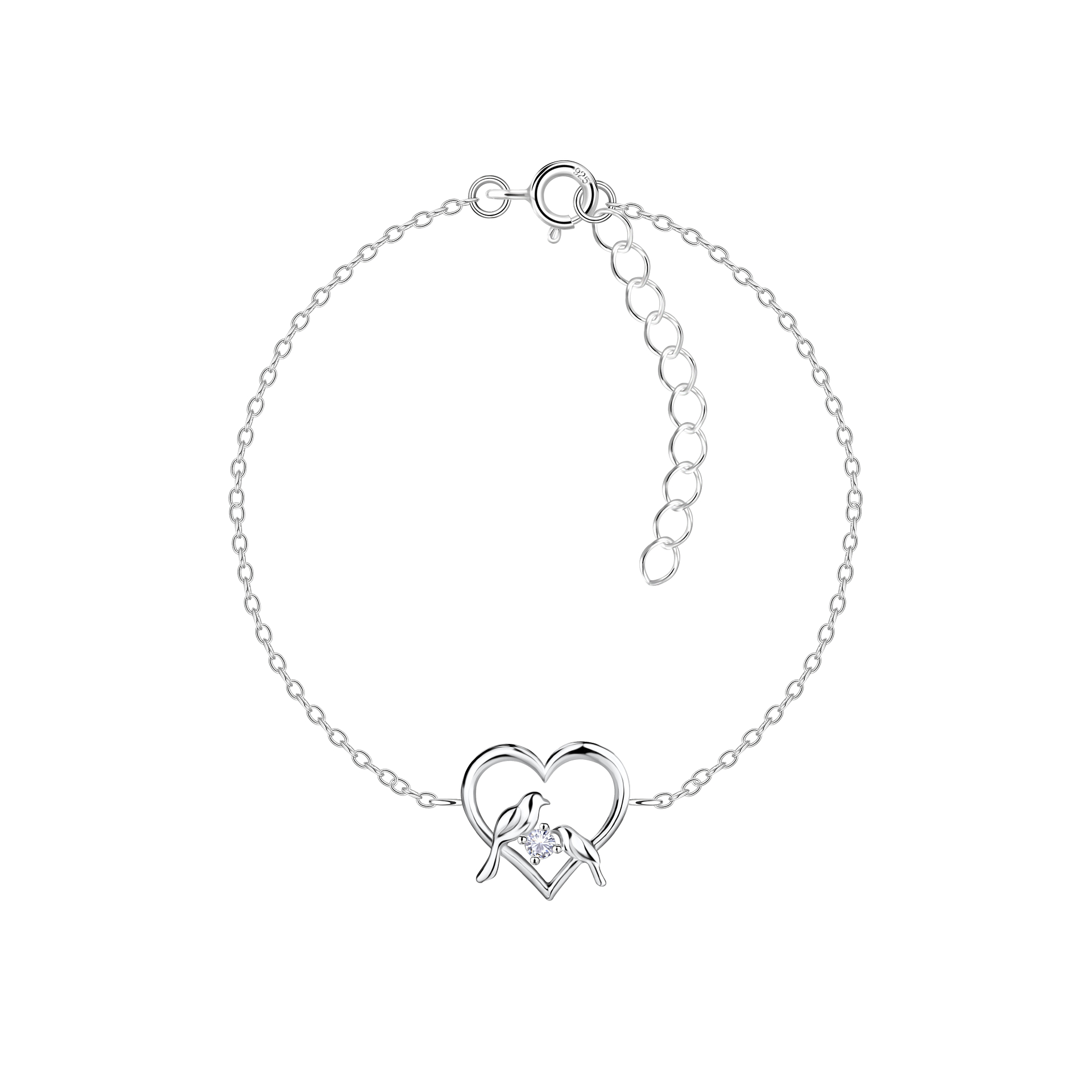 925 Silver Bracelet Size 18 main image 1
