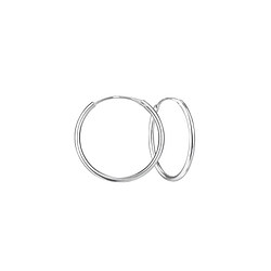 Wholesale 30mm Silver Thick Hoop Earrings