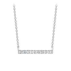 Wholesale Silver Bar Necklace